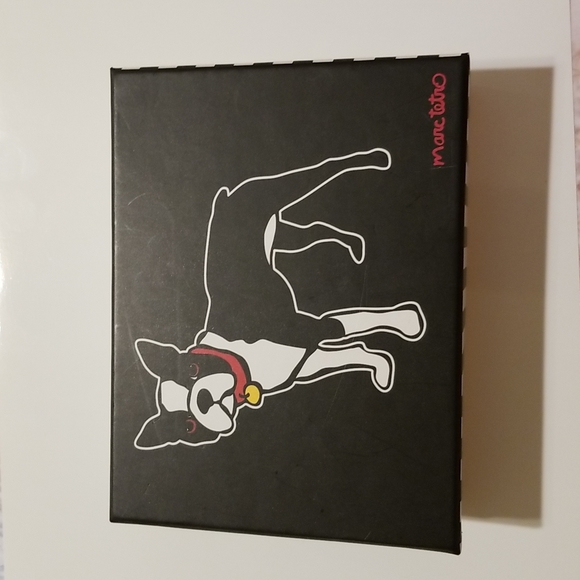 Marc Tetro Boston Terrier Dog Black Glitter Wristlet Wallet - Picture 3 of 6